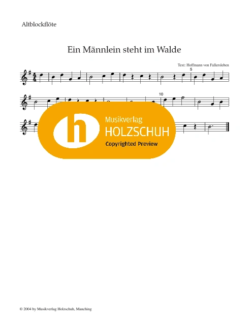 Ein Männlein steht im Walde